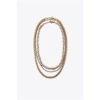 3'lü Kombine Zincir Kolye - ÇOK RENKLİ