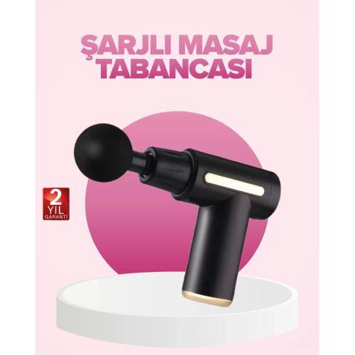 Profesyonel Masaj Tabancası 6 Kademeli Derin Kas Terapisi 4 Başlıklı Şarjlı Sessiz Motor