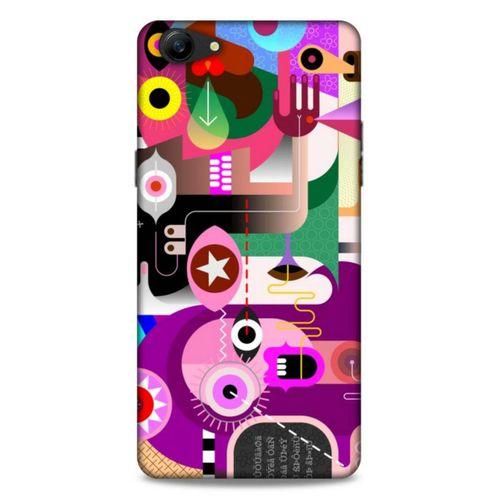 Lopard Oppo A79 Uyumlu Kılıf Soyut Sanat (22) Desenli Tam Koruma Kılıfı