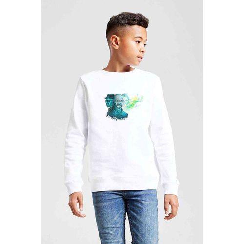 Breaking Bad 2 Baskılı Unisex Çocuk Beyaz Sweatshirt