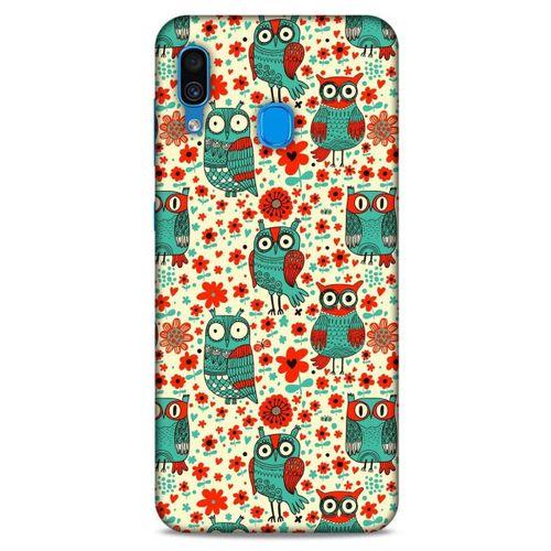 Baykuşlar (14) Desenli Silikon Kapak Telefon Kabı Samsung Galaxy A30 Kılıf