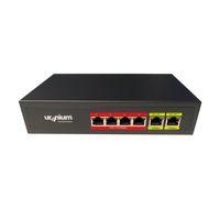 URANIUM POE-4002-48W 4 PORT 10/100 + 2 PORT 10/100 RJ45 UPLINK WATCH-DOG POE SWITCH(REALTEK CHIPSET)