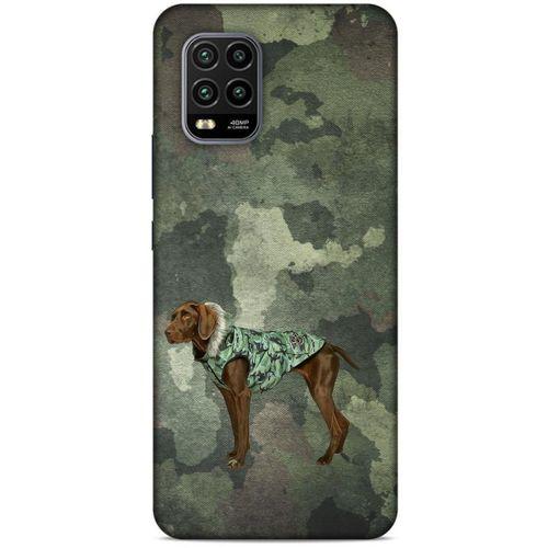 Xiaomi Mi 10 Lite Kılıf Köpek Kıyafetleri (49) Ultra Silikon Kılıf Kamuflaj Mont