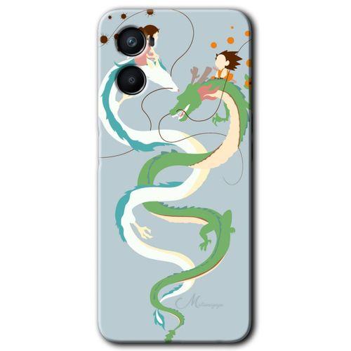Oppo Reno 3 Kılıf Baskılı Arka Kapak - Snake Friendship +Tam Ekran Koruyucu