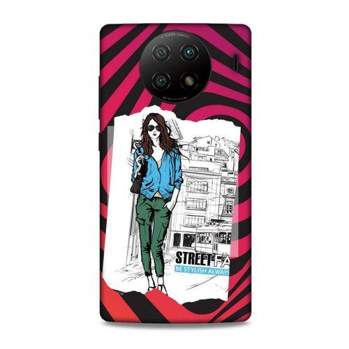 Lopard Xiaomi Redmi Note 9 5g Uyumlu Kılıf Sokak Modası (78) Arka Kapak