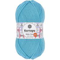 1 Adet Baby One Tüylenmeyen El Örgü İpi Yünü Turkuaz K576