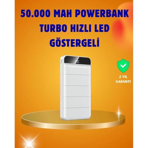 50000mah Led Göstergeli Taşınabilir Şarj Cihazı