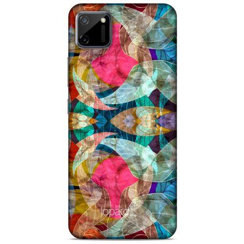 Oppo Realme C11 Kılıf Pastel Renkler (10) Full Koruma Kılıfı Fuşya Yeşil