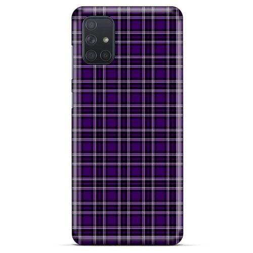 Samsung Galaxy M51 Uyumlu Kılıf Mor Delisi (11) Tam Koruma Çizgili