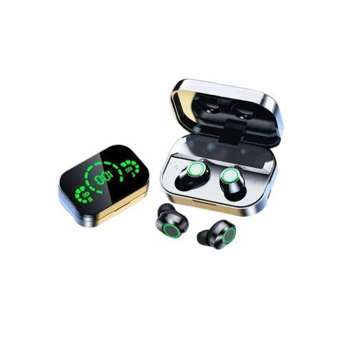 Kablosuz Bluetooth Kulaklık Çift Telefon Destekli Powerbankli Dijital Göstergeli