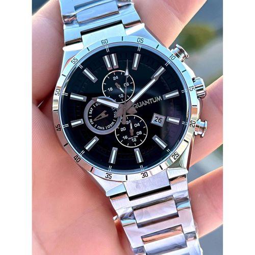 Quantum Çelik Kordon Fonksiyonları Aktif 100 Mt Suya Dayanıklı Erkek Kol Saati EPWG936.050
