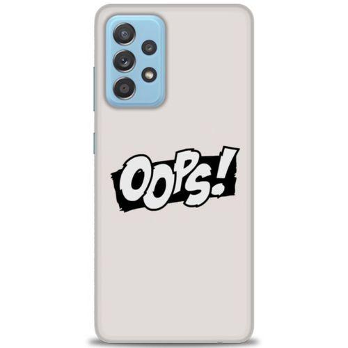Samsung Galaxy A52s 5G Kılıf HD Baskılı Kılıf - Oops! + Tam Ekran Koruyucu