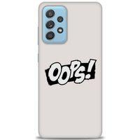 Samsung Galaxy A52s 5G Kılıf HD Baskılı Kılıf - Oops! + Tam Ekran Koruyucu