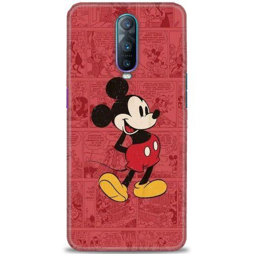 Oppo RX17 Pro Kılıf HD Baskılı Kılıf - Kırmızı Mickey + Tam Ekran Koruyucu