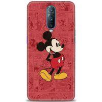 Oppo RX17 Pro Kılıf HD Baskılı Kılıf - Kırmızı Mickey + Tam Ekran Koruyucu