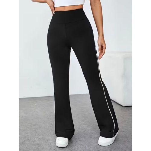 Kadın Yüksel Bel Yan şerit Detaylı Uzun Dalgıç Tayt