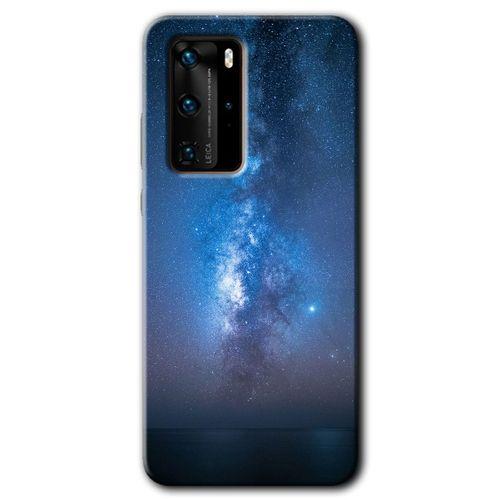 Potkal Hediye Fabrikası Huawei P40 Pro Kılıf HD Desen Baskılı Arka Kapak - Samanyolu