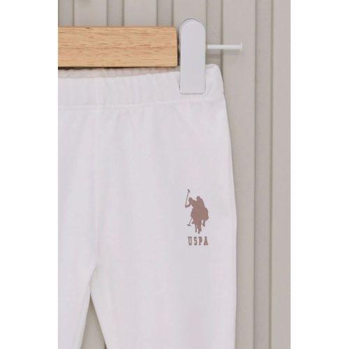 U.S Polo Bebek 3'Lü Takım USB2023 Krem