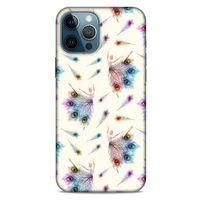 Apple iPhone 12 Pro Max Kılıf Desenli Özel Seri Tüyler (35) Fit Design Kılıf