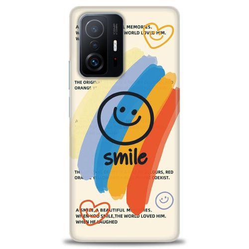 Xiaomi Mi 11T Kılıf HD Baskılı Kılıf - Smile + Tam Ekran Koruyucu