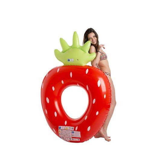 Jilong Infatable Simit Yatak Çilek Desenli Jumbo 37342