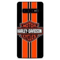 Samsung Galaxy S10 Plus Uyumlu Kılıf Motorsiklet (36) Glitter Kılıf Harley Davidson