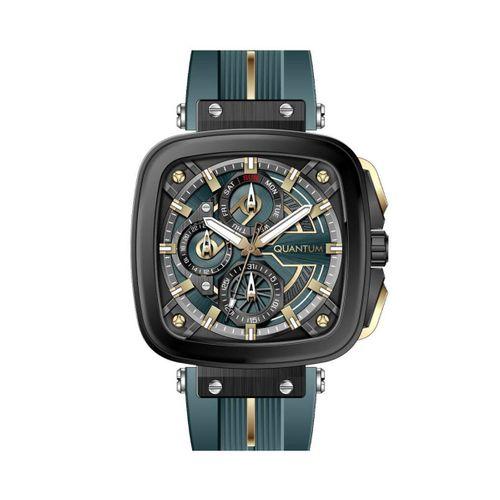 Quantum PWG1014.699 Quartz Silikon Yeşil 44 mm Erkek Kol Saati