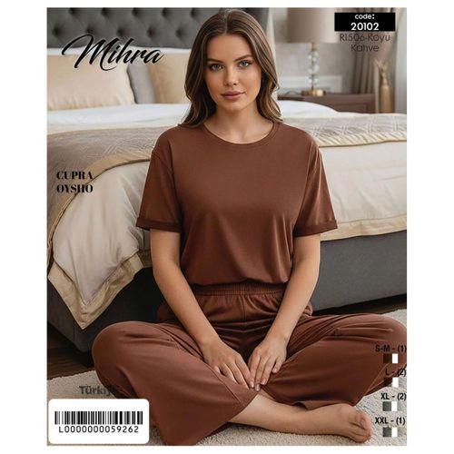 Mihra 20102 Kadın Oysho Kısa Kol Pijama Takımı