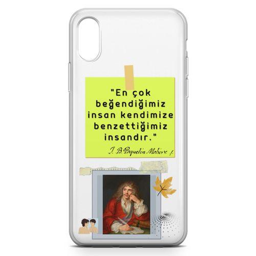 Apple iPhone X Kılıf Caps Moliere Arka Kapak Koruma Desenli Full Koruyucu