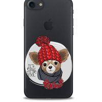 Zoologix (96) Apple Iphone 8 Şeffaf Kılıf Silikon Desenli