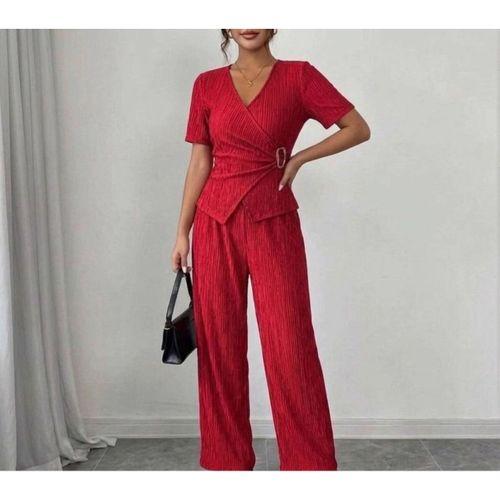 Kadın Toka Detaylı Kruvaze Takım