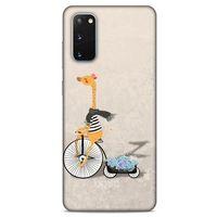 Samsung Galaxy S20 Kılıf FunnyMaX (17) Tasarım Kılıf Bej Zürafa
