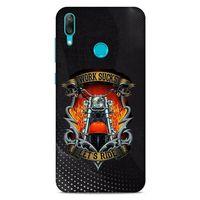 Huawei Y7 2019 Uyumlu Kılıf Motorsiklet (8) Baskılı Kılıf Harley Davidson