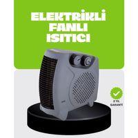 Güvenli Elektrikli Fanlı Isıtıcı Termostatlı Hızlı Isıtma