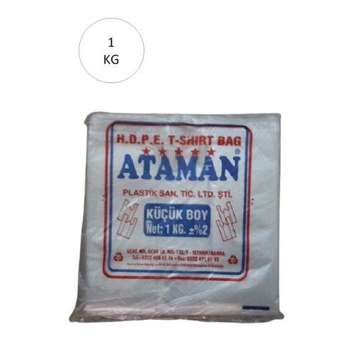 Kalın Şeffaf Atlet Poşet Küçük Boy 25x33 Cm 1 Kg (1 Paket-Takriben 170 Adet)