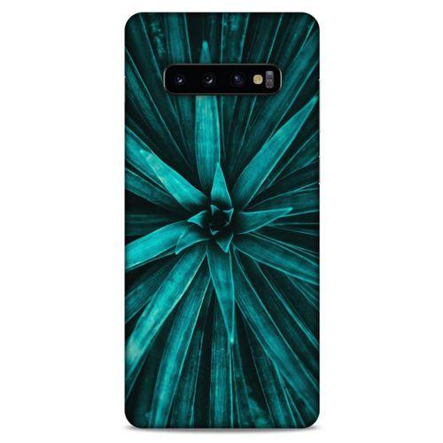 Lopard Samsung Galaxy S10 Plus Uyumlu Kılıf Bahar (26) Tpu Silikon Kılıf Koyu Yeşil