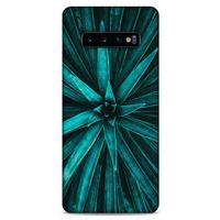 Lopard Samsung Galaxy S10 Plus Uyumlu Kılıf Bahar (26) Tpu Silikon Kılıf Koyu Yeşil
