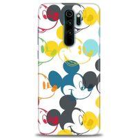 Xiaomi Redmi Note 8 Pro Kılıf HD Baskılı Kılıf - Renkli Mickey Mouse + Tam Ekran Koruyucu