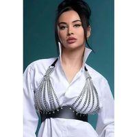 Zincirli Göğüs Seksi Harness - Brf964