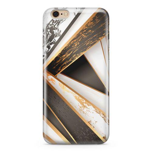 Apple iPhone 6 6s Kılıf Rose Mermer Arka Kapak Koruma Desenli Full Koruyucu