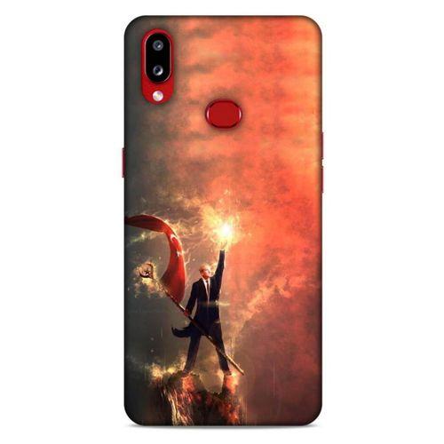 Samsung Galaxy A10s Kılıf Atatürk (44) Tough Armor Kılıf Alev Kırmızı