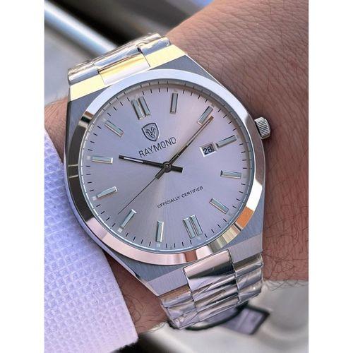 Raymond Nişan Ve Damatlara Özel Çelik Kordon 2 Yıl Garantili 5 Atm Erkek Kol Saati+Bileklik RMD.25