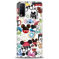 Vivo Y20S Kılıf HD Baskılı Kılıf - Donut ve Dondurmalar + Tam Ekran Koruyucu