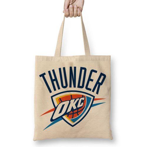 Thunder Okc Logo Bez Çanta Uzun Saplı