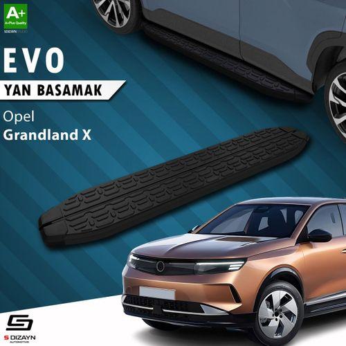S-Dizayn Opel Grandland X 2 Hybrid Evo Siyah Yan Basamak 183 Cm 2024 Üzeri A+ Kalite