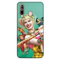 Samsung Galaxy A60 Uyumlu Kılıf Harley Quinn (33) Hybrid Kılıf Lavanta grisi