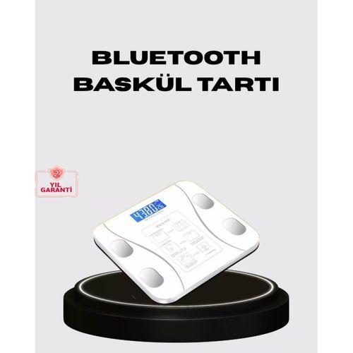 Akıllı Dijital Baskül – Bluetooth Bağlantılı, 8 Ölçüm Verili, Akıllı Vücut Analiz Tartısı