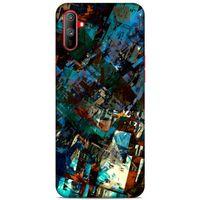 Lopard Oppo Realme C3 Uyumlu Kılıf Soyut Sanat (36) Desenli Glitter Kılıf