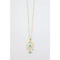 Damla Taşlı Kolye - Altın