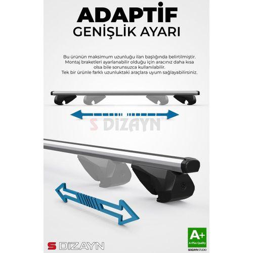S-Dizayn Mitsubishi L200 S-Bar Atlas V1 Ara Atkı Tavan Taşıyıcı Barı Gri 130 Cm 2015 Üzeri A+ Kalite